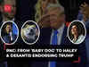 Republican Convention Day 2: From 'Baby Dog' to Haley and DeSantis endorse Trump in a show of unity