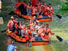 Bangalore Weather: Amidst torrential rains, residents rescued by boats as flood waters rise:Image