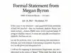 Megan Byron’s ‘formal statement’ surfaces on social media. See what Astronomer CEO Andy Byron wife seems to have said about Coldplay Concert incident:Image