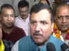 AAP MP Sanjay Singh alleges conspiracy to harm Delhi CM Kejriwal; protest held:Image