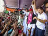 Uttar Pradesh: Rahul Gandhi and Akhilesh Yadav return without giving a speech in Phulpur as crowd turns unruly. Watch video:Image