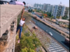 Pune girl performs stunt by hanging from top of building; video goes viral:Image