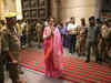 Nita Ambani visits Kashi Vishwanath Temple, offers first invitation for Anant Ambani, Radhika Merchant's wedding:Image