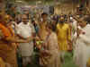 Spiritual leaders Swami Sadananda Saraswati and Swami Avimukteshwaranand attend Anant and Radhika's Aashirwad ceremony:Image