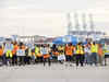 Port union agrees to suspend strike:Image