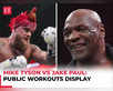 Tyson, Paul show off their might ahead of Texas bout:Image