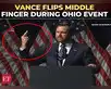 Image for VP JD Vance flips off ‘pink-haired’ protesters