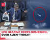 US Congress hearing drops bombshell on UFOs:Image