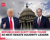 Trump 2.0: John Thune elected as Senate Majority Leader:Image