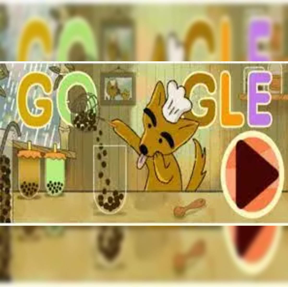 Google Doodle shows love for Bubble Tea today!