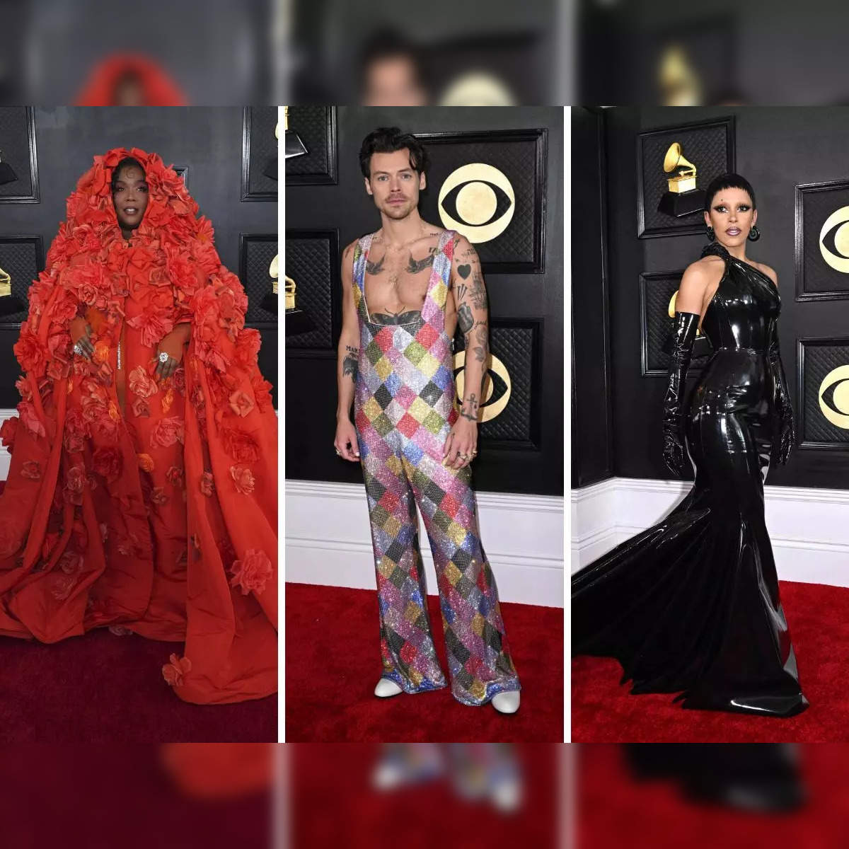 High fashion: Lizzo, Harry Styles, Doja Cat dazzle on Grammys red carpet  with wild patterns, blinged-out couture - The Economic Times
