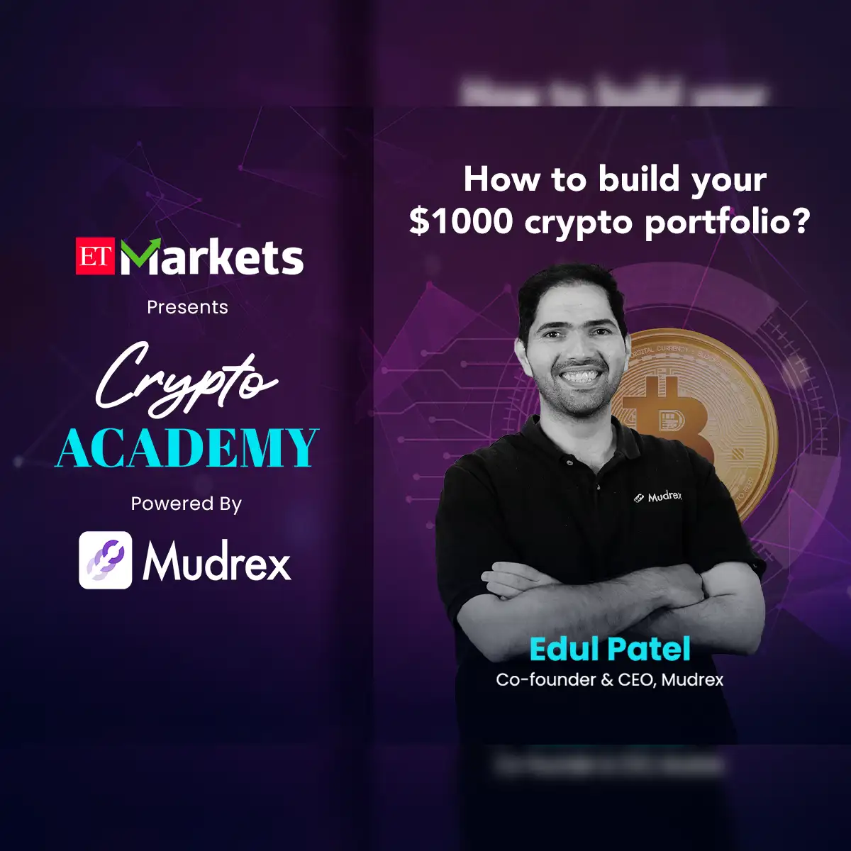 Crypto Academy Episode 2: Founder Edul Patel speaks of strategies and  secrets to build a $1000 crypto portfolio - The Economic Times