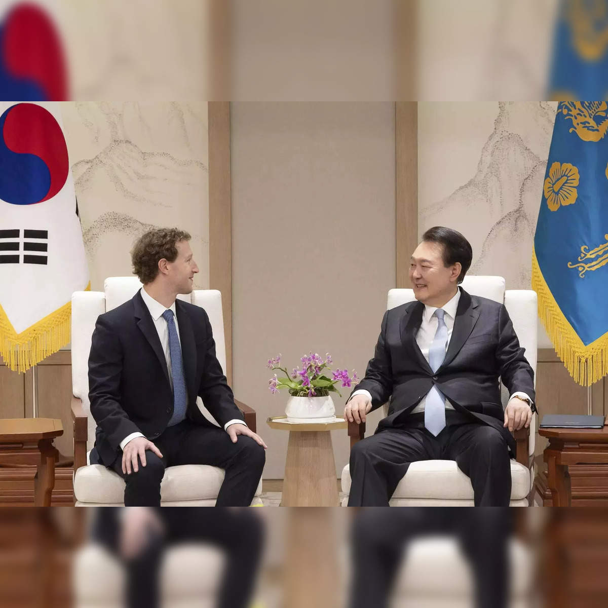 South Korean President Yoon Suk Yeol, Mark Zuckerberg discuss AI Advancements