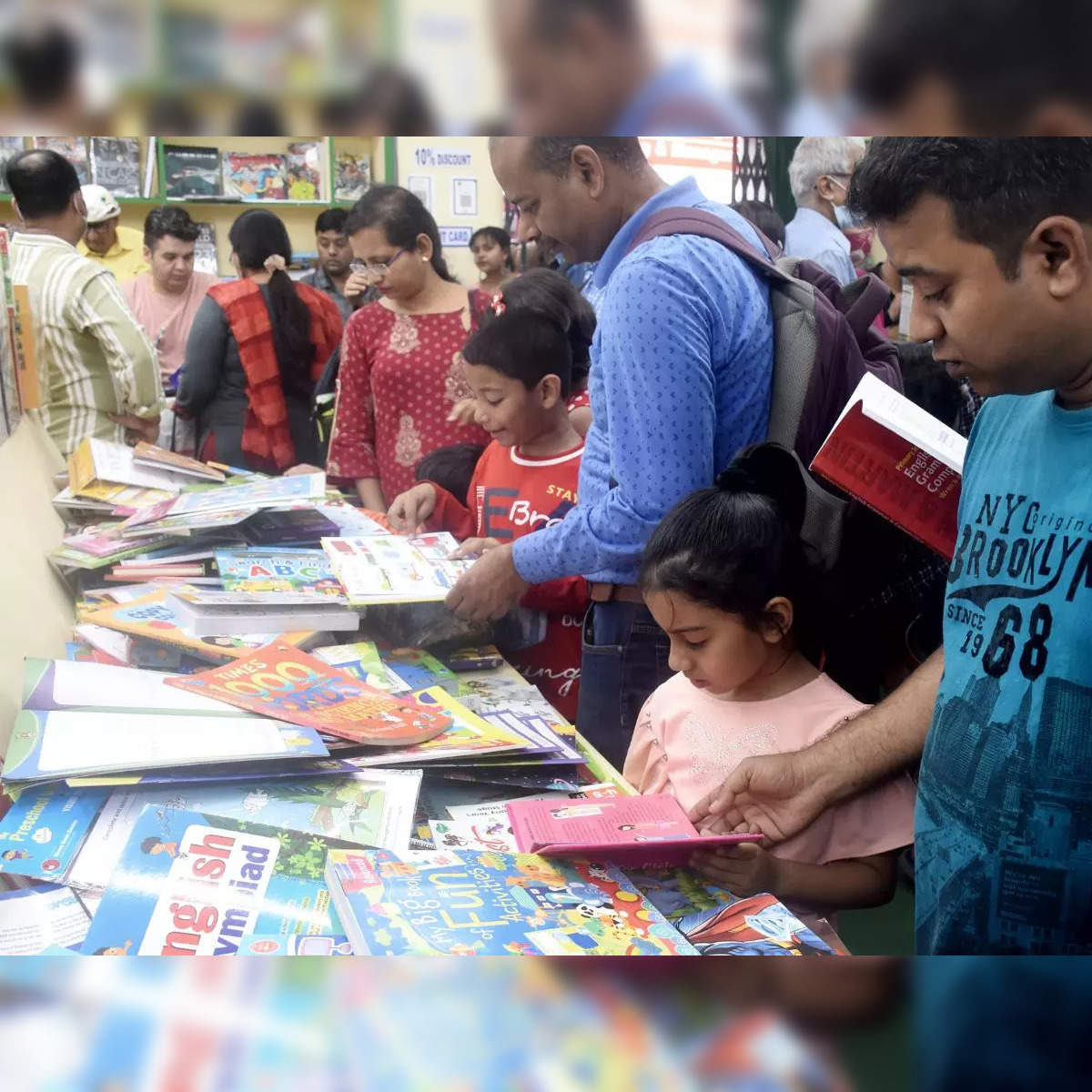 Book Fair Painting by Aritra Jana - Pixels