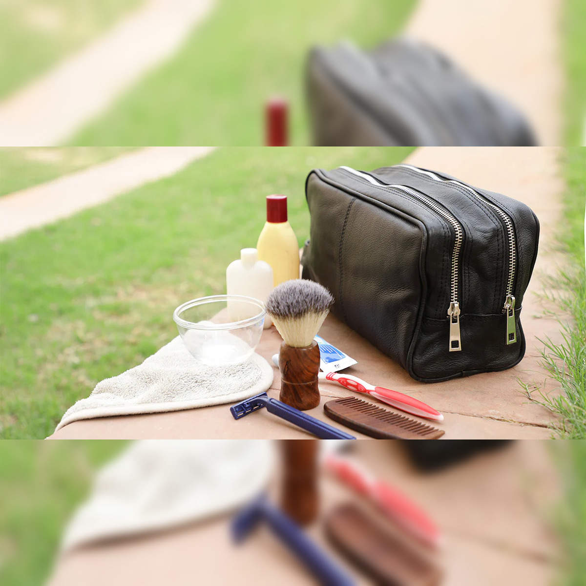 Toiletry Bag For Men/ Makeup Organizer for Women Travel Cosmetics Kit Bag-Water-Resistant  Shaving Bags