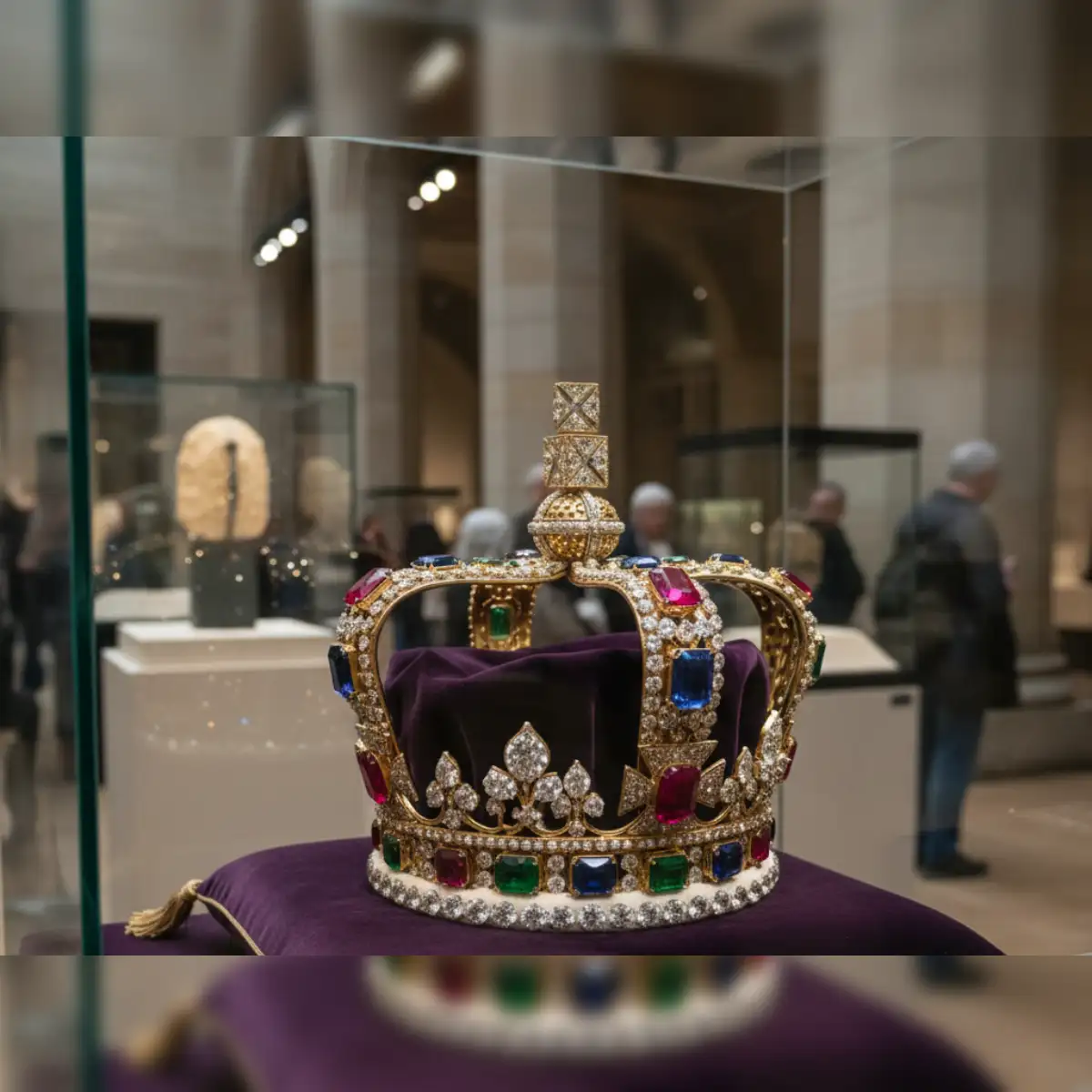 Louvre Museum Robbery: Priceless crown of Empress Eugénie with 1,354  diamonds and 56 emeralds found broken in Paris - The Economic Times