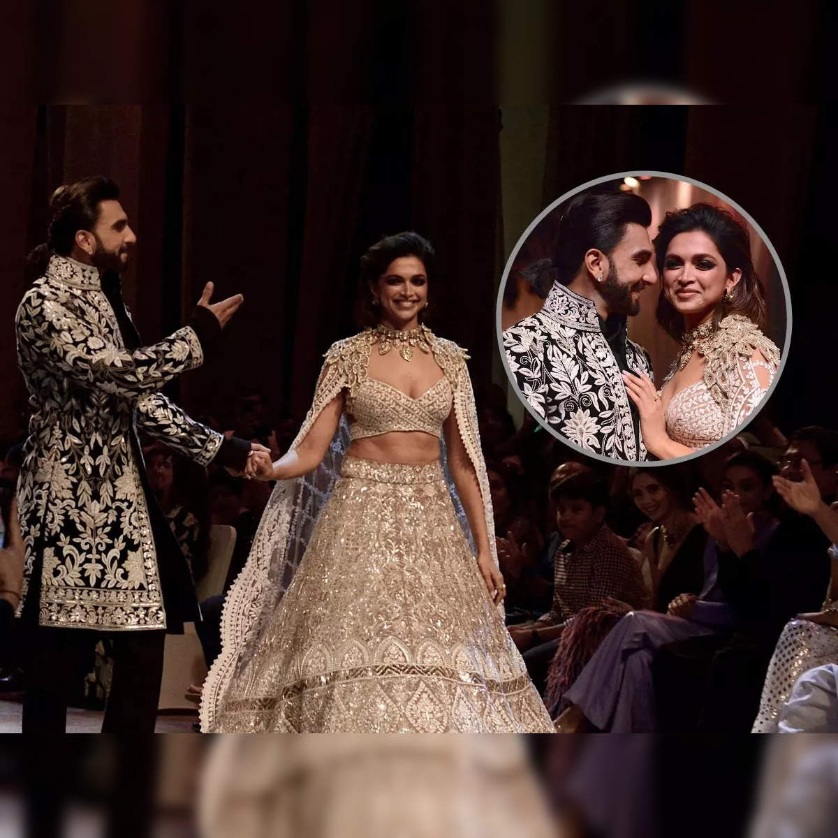 mijwan fashion show deepika padukone ranveer singh turn showstoppers for manish malhotra dazzle in royal outfits