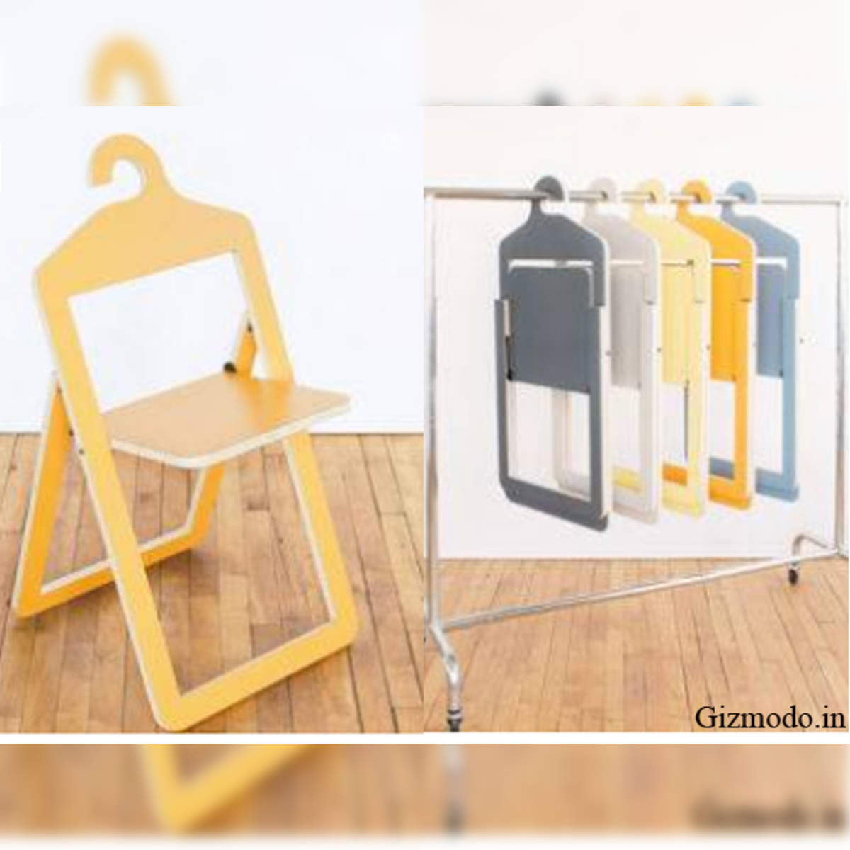 Folding store chair hanger