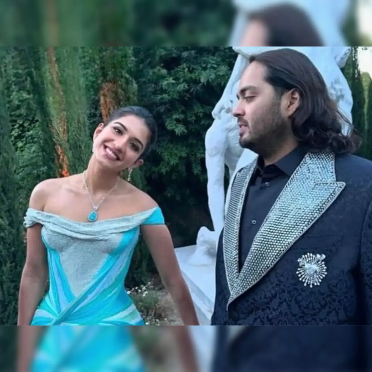 ambani cruise party: Radhika Merchant's princess look in blue gown with  Anant Ambani goes viral: Check unseen pics from lavish Italian cruise party  - The Economic Times