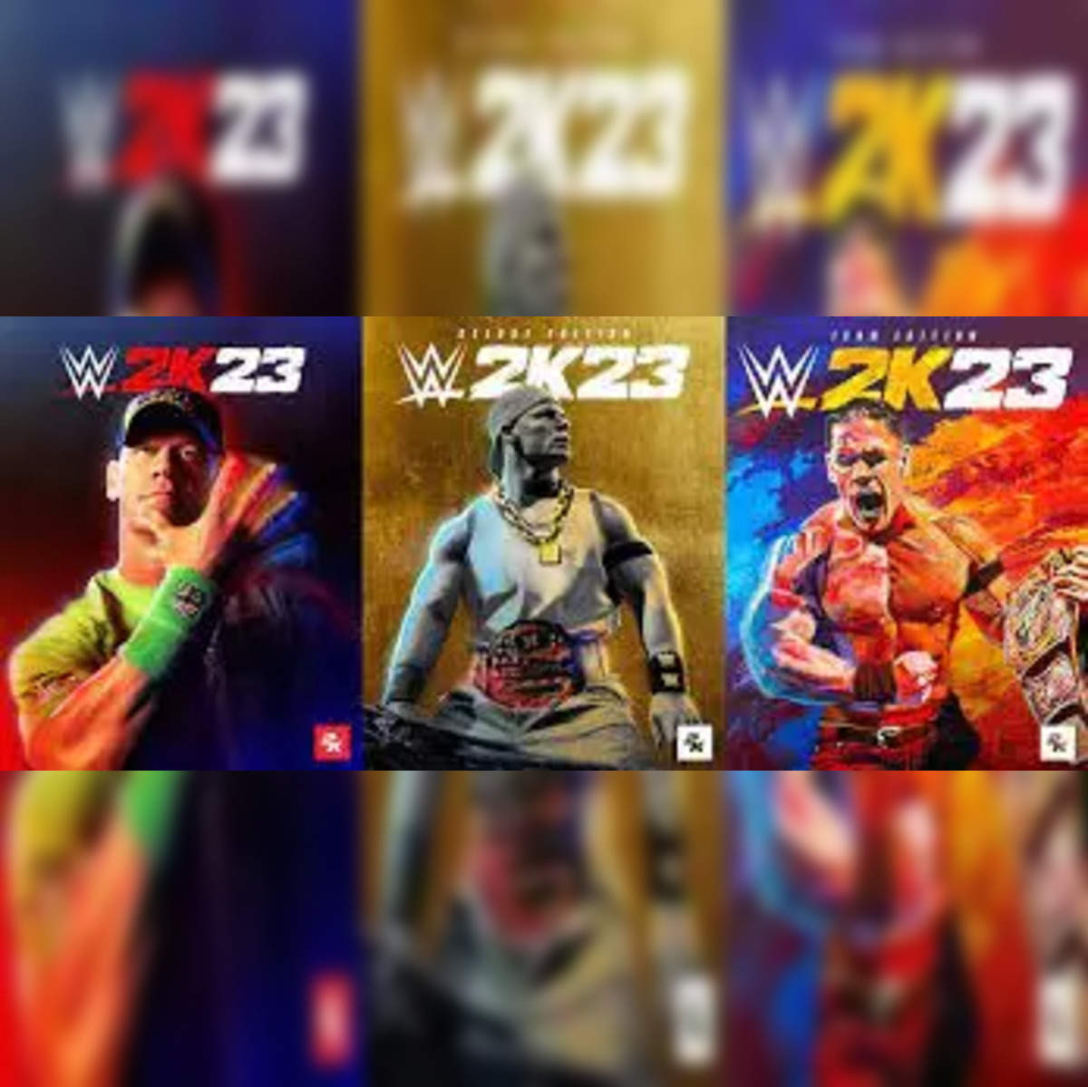 WWE 2K23 SS War Games Match Card Background by