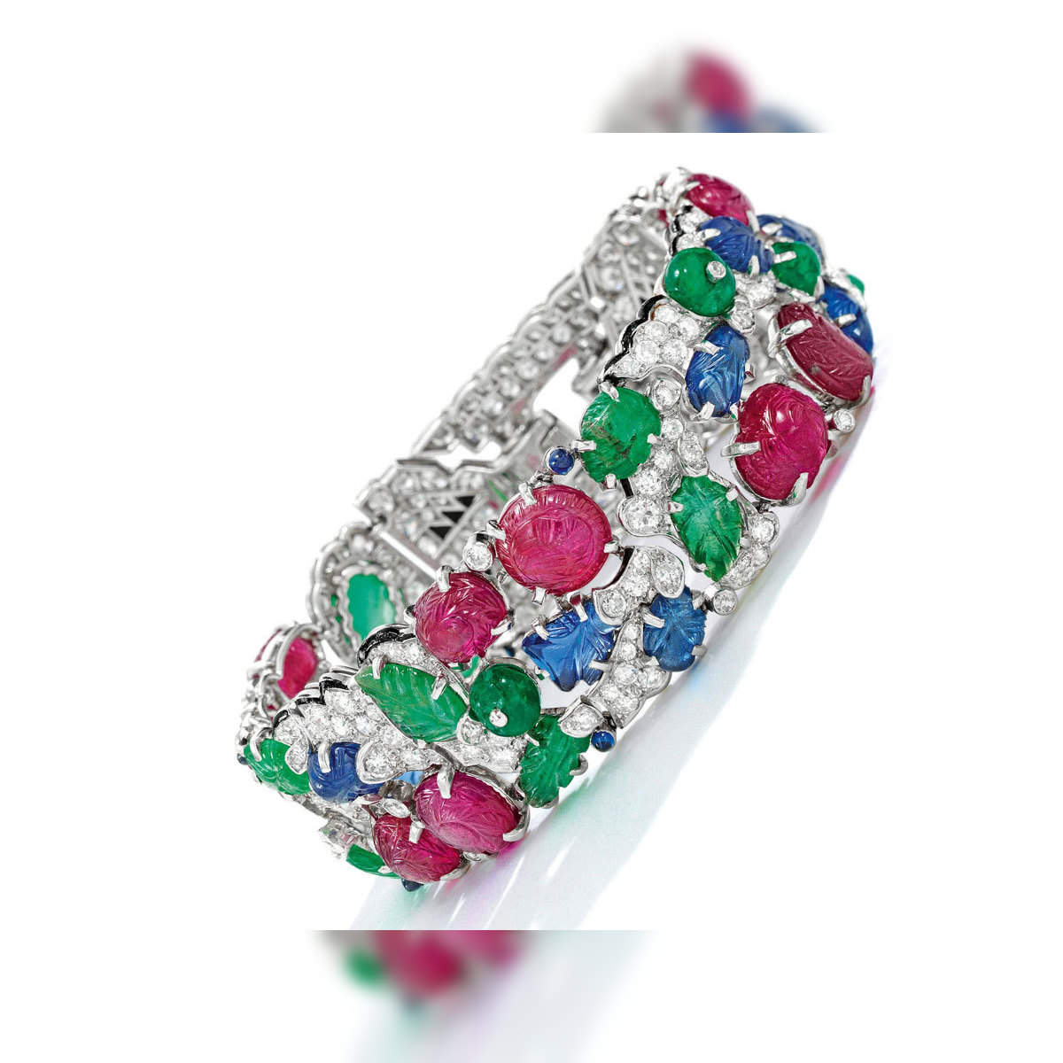 Cartier s Tutti Frutti bracelet makes auction debut fetches