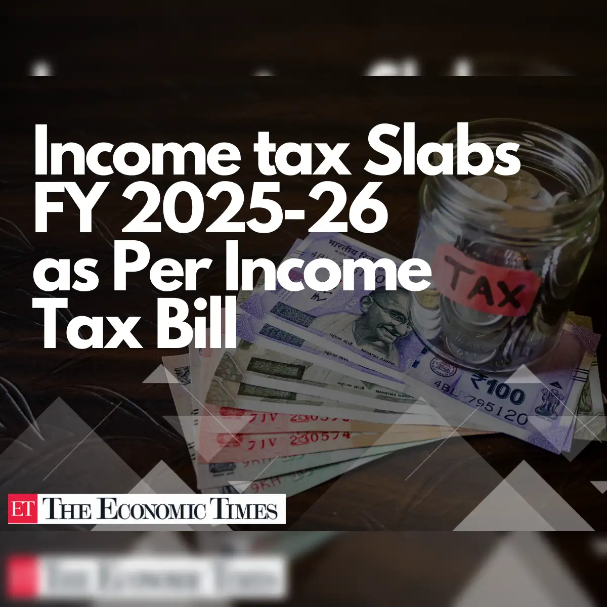 Have income tax slabs for FY 2025-26 in new, old tax regime changed in new  Income Tax Bill? - The Economic Times