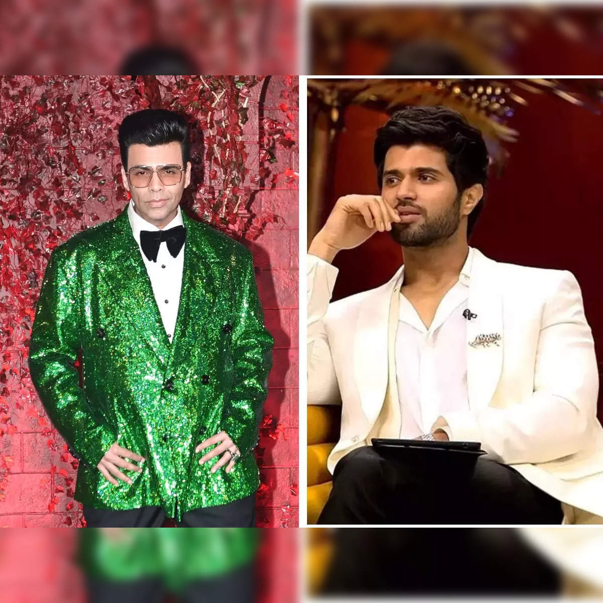 Vijay Deverakonda: On 'Koffee With Karan', Johar asks Vijay Deverakonda  what it's like being an 'outsider', actor replies 'the world isn't fair' -  The Economic Times