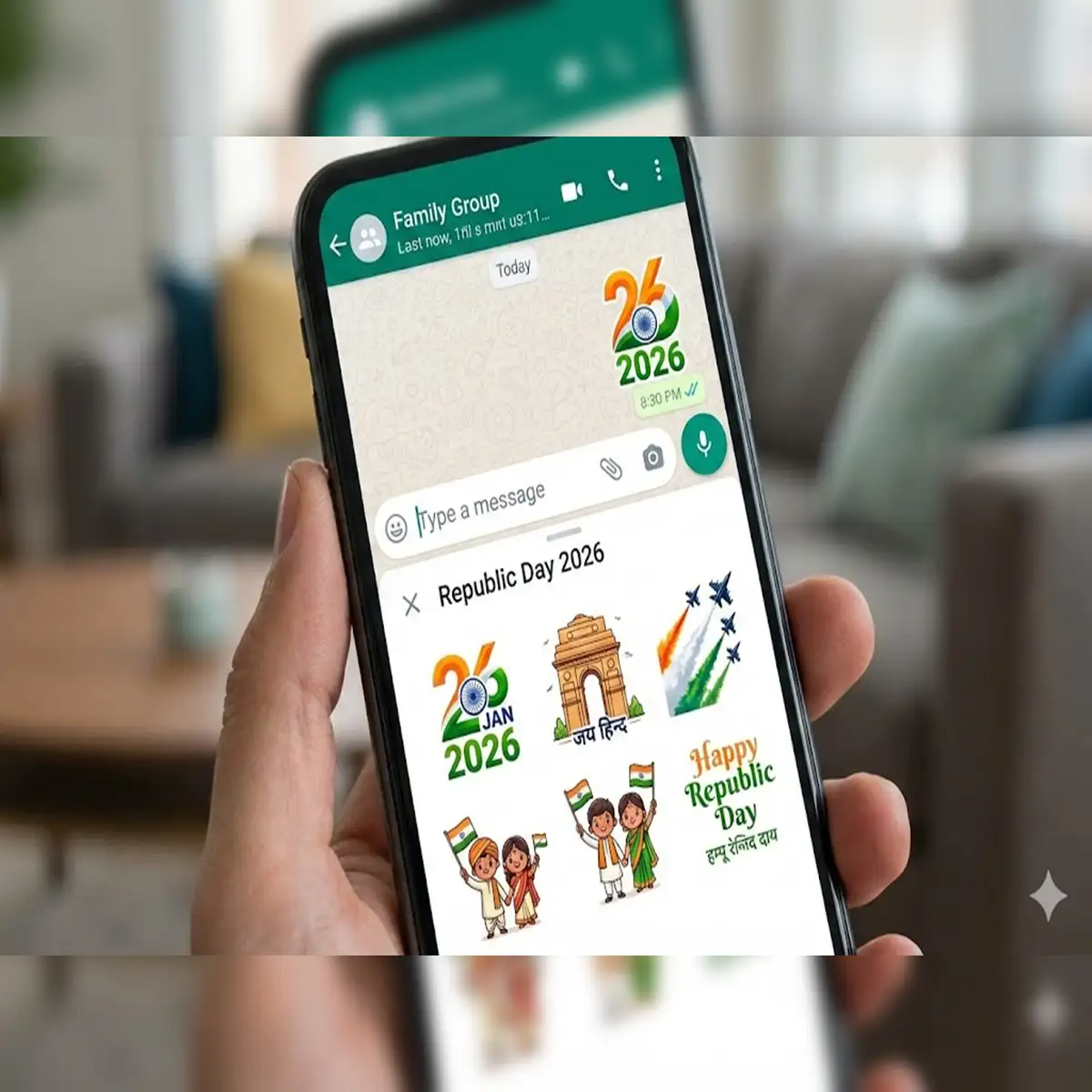 Republic Day 2026: How to create and share Republic Day AI stickers on  WhatsApp groups for customised wishes. Check alternate methods here - The  Economic Times
