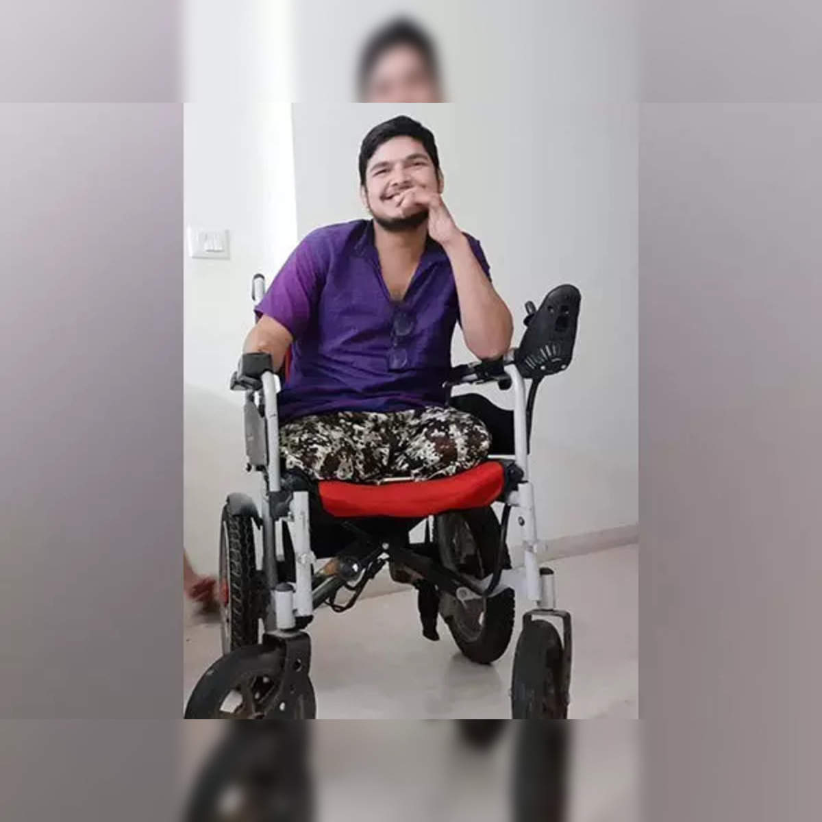 suraj: Suraj Tiwari who lost his legs, arm in train accident