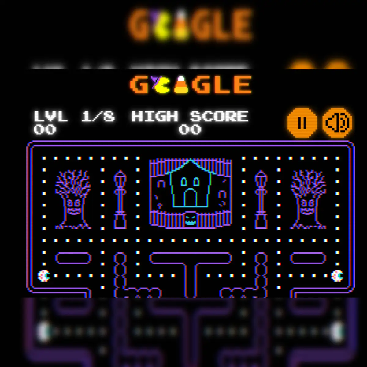 Pac-Man 45th anniversary Halloween Doodle: Pac-Man returns to celebrate his  45th anniversary with a spooky Halloween-themed Google Doodle - The  Economic Times