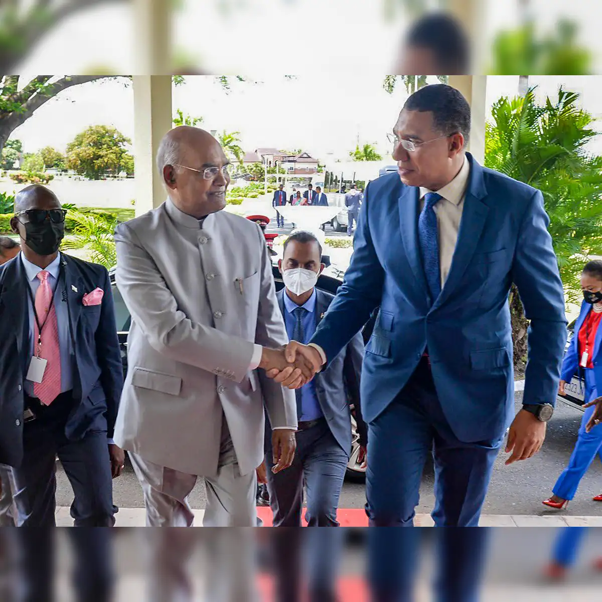 Ram Nath Kovind: President Kovind meets Jamaican PM Andrew Holness;  discusses bilateral cooperation - The Economic Times