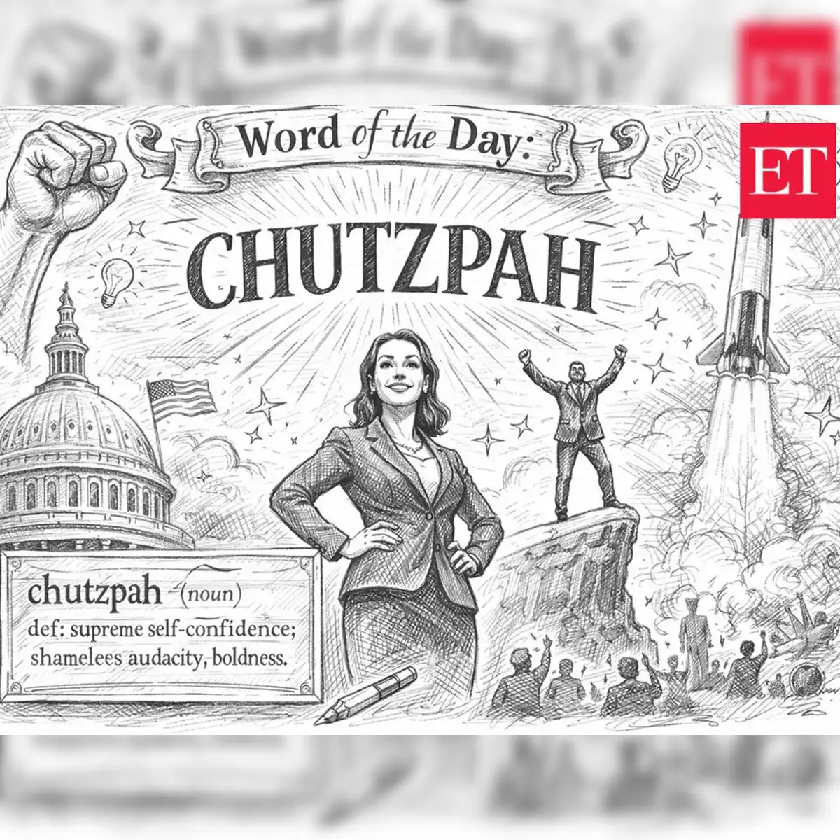 Word of the Day: Chutzpah - The Economic Times
