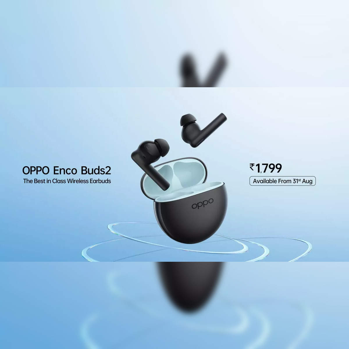 OPPO Enco Buds With 24 hours Battery Life Bluetooth Headset (Blue)