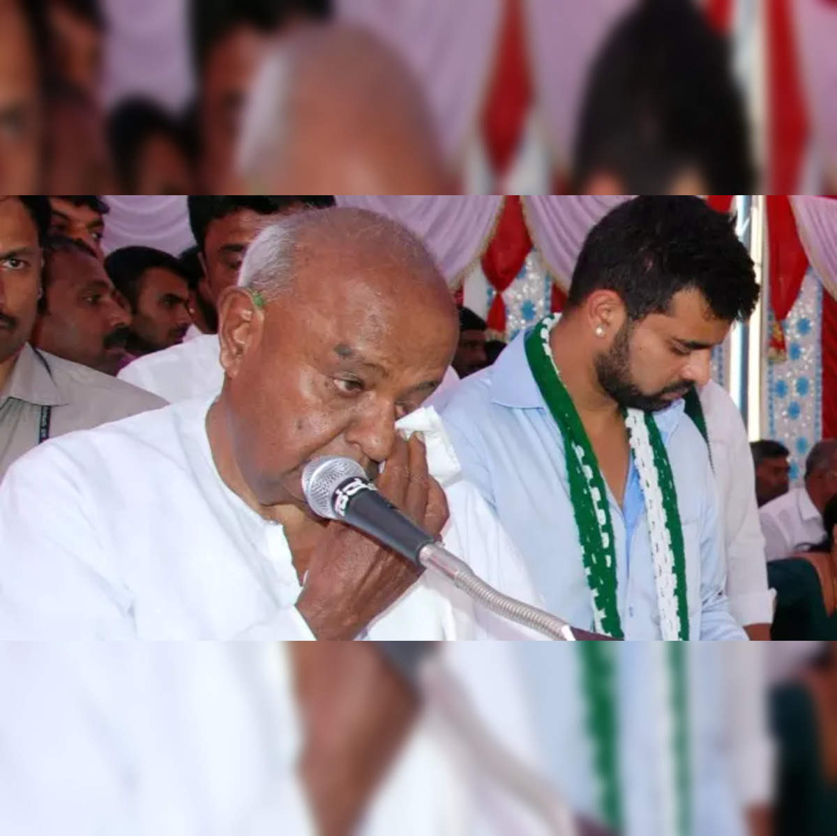 Deve Gowda JDS on backfoot over charges against Deve Gowda  