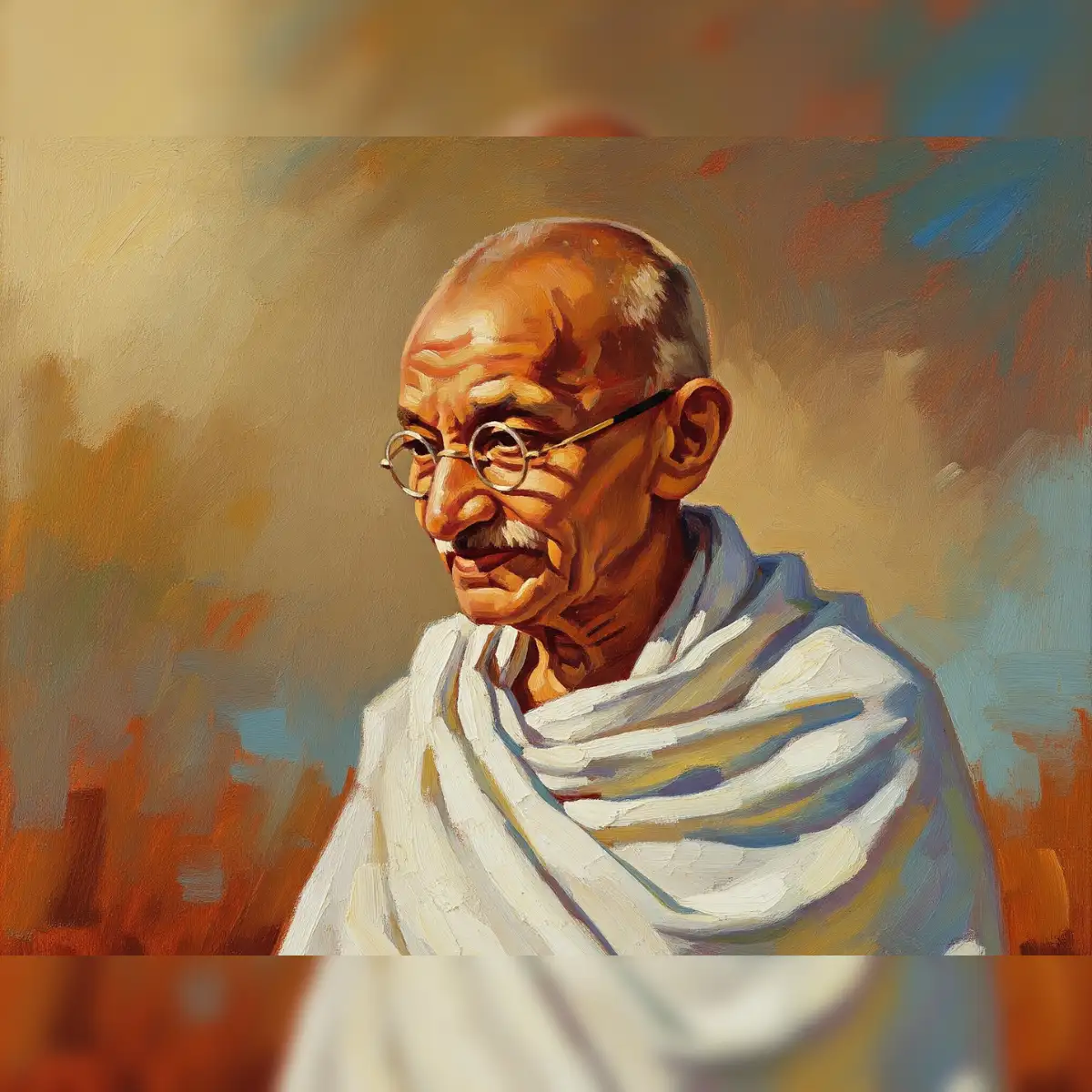 Gandhi In Colour First Time Ever