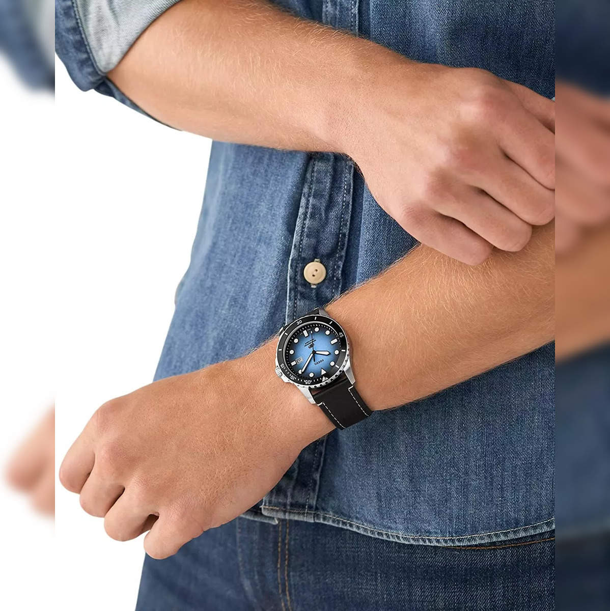 Buy FOSSIL Fenmore 44 mm Blue Dial Stainless Steel Analog Watch for Men -  BQ2401N | Shoppers Stop