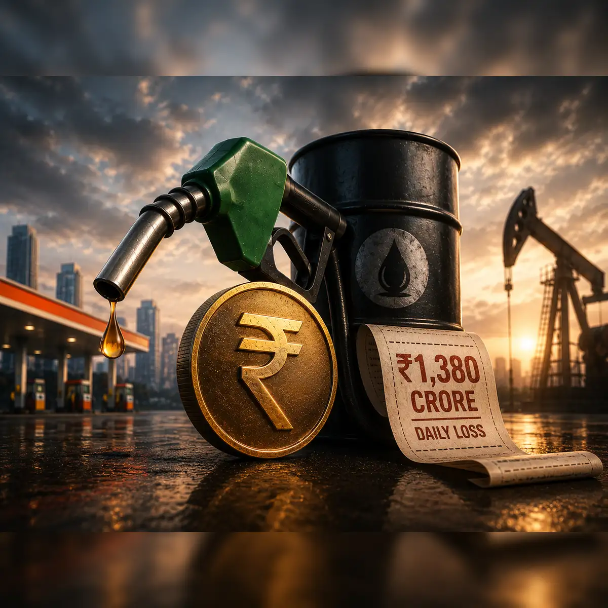 Should petrol, diesel prices go up by Rs 25 per litre? Oil companies are  staring at Rs 1,380 crore daily loss - The Economic Times