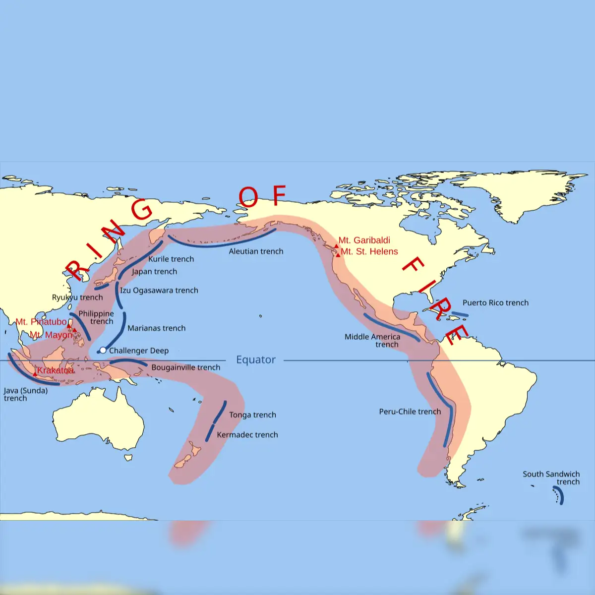 Circle Of Fire Volcanoes