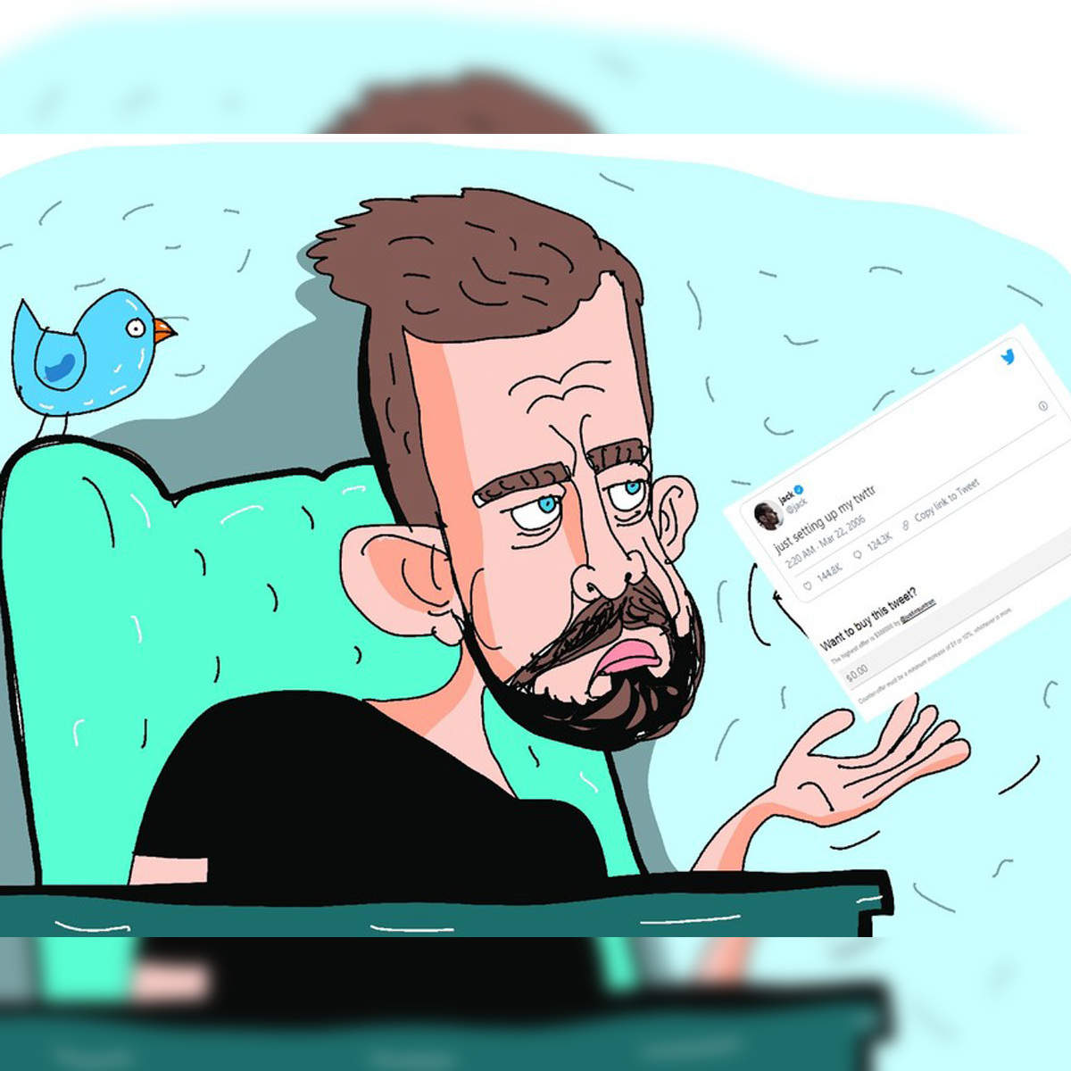 Jack Dorsey's First Tweet, 15-Year-Old, Is Up For Sale