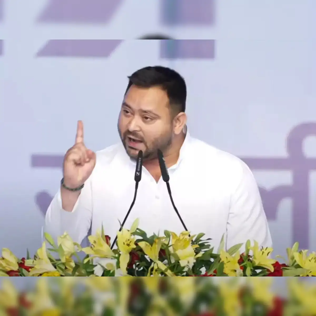 No level playing field; Only opposition raising real issues: Tejashwi Yadav - The Economic Times