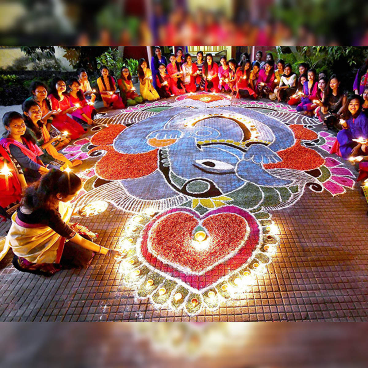 Kolam to welcome the Chess Olympiad in Chennai