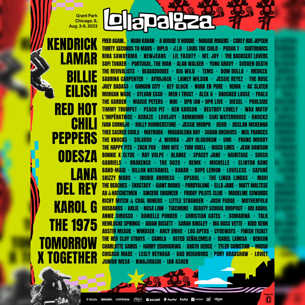 Kendrick Lamar at Lollapalooza 2023: Set times and everything you need to  know