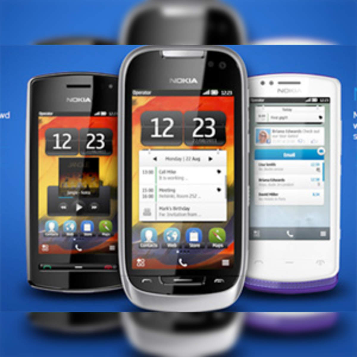 Nokia launches Symbian Belle loaded NFC ready smartphones - The Economic  Times