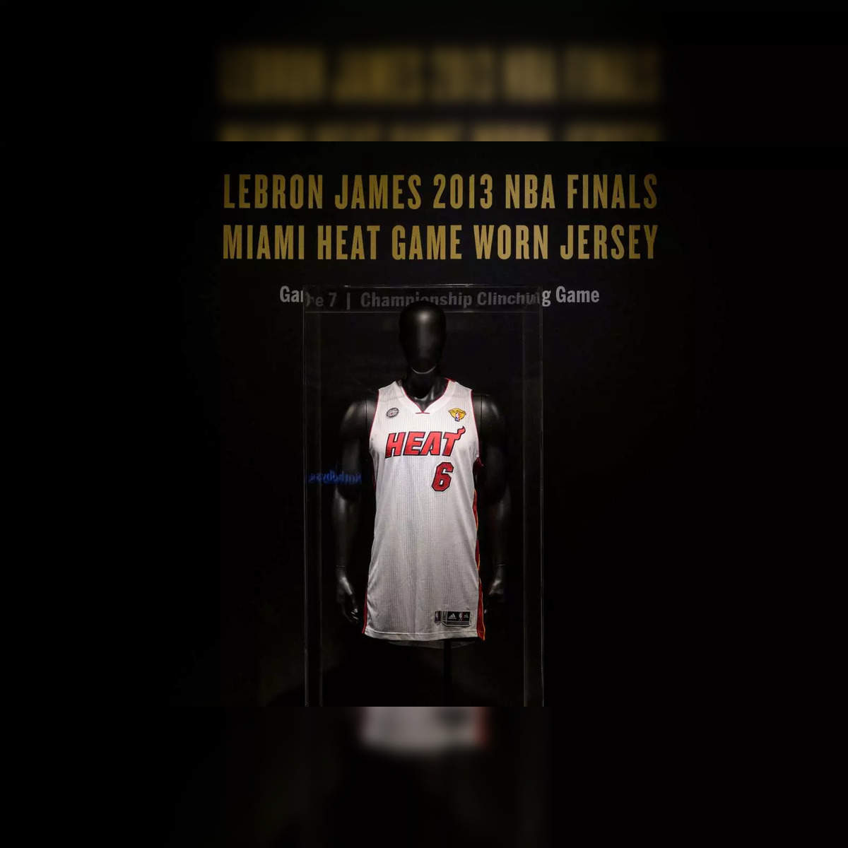 LeBron James 2013 NBA Finals Miami Heat Game Worn Jersey, Game 7, Championship Clinching Game, The One, 2023
