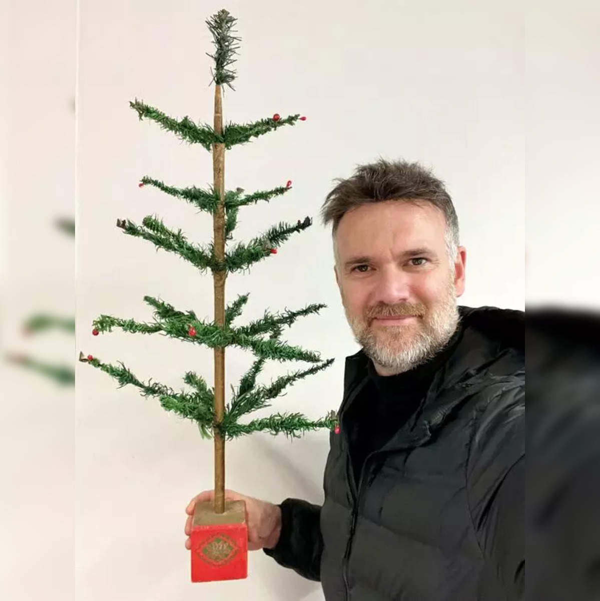 German Feather Christmas Trees- Christmas Nostalgia