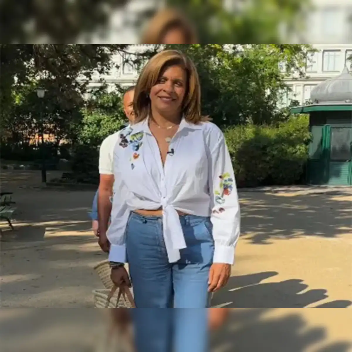 hoda kotb denim dress WornOnTV: Hoda's grey belted denim midi dress on Today | Hoda Kotb