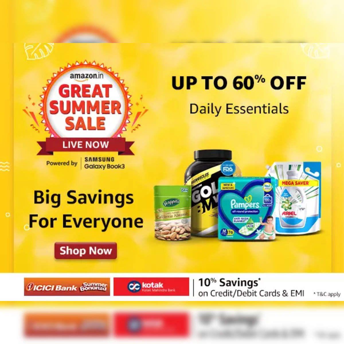 Sale today: Up to 60% off on Daily Essentials - The Economic Times