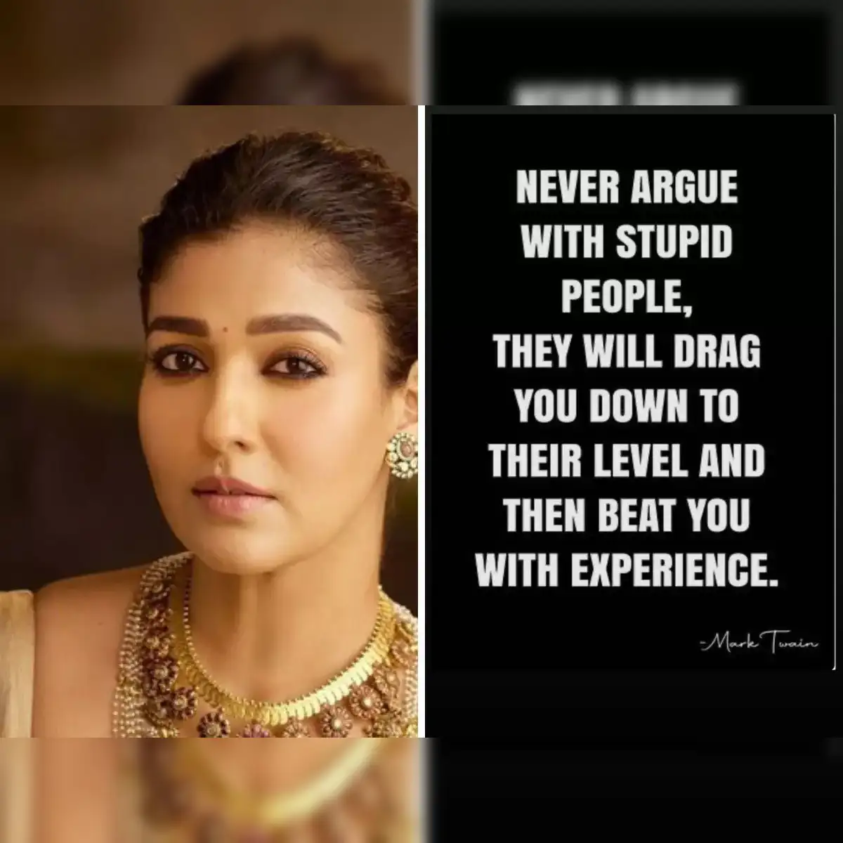 Nayanthara takes a dig at The Liver Doc, shares cryptic post on stupid  people - The Economic Times
