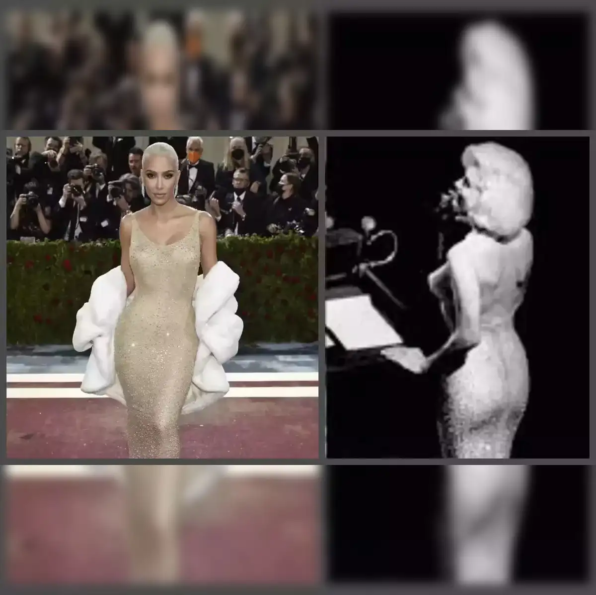 green emerald velvet dress Champagne Kim Kardashian (Kim K) Fit Flare Prom Celebrity Dress A Nigh –  Hoprom main image 1