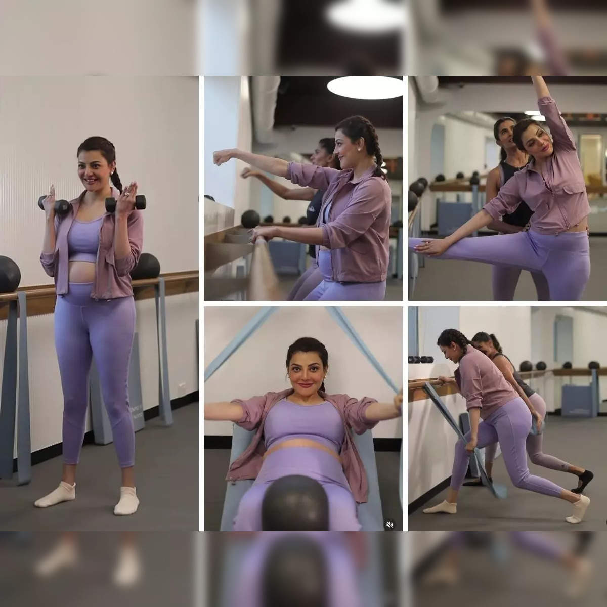 Telugu Heroine Kajal Sex - Kajal Aggarwal practises aerobic conditioning during pregnancy, says it  helps her feel stronger & leaner - The Economic Times